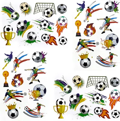 Produktbild von Oblique Unique 42 Temporäre Tattoos Kinder Fussball Tattoo Set Klebetattoos für Kinder zum Spielen Kindergeburtstag