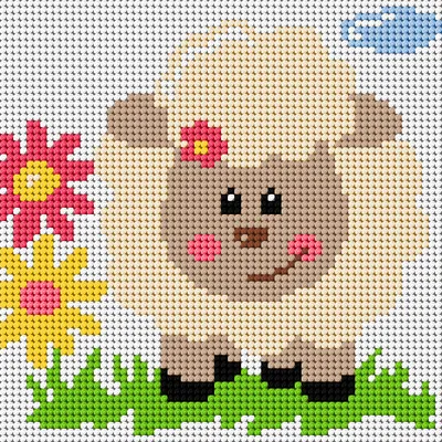 Image de Kit de broderie au point de croix Malwina 15 x 15 cm - n° 1039