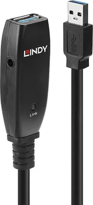 Immagine prodotto di Lindy 43322 cavo USB USB 3.2 Gen 1 (3.1 Gen 1) 15 m USB A Nero