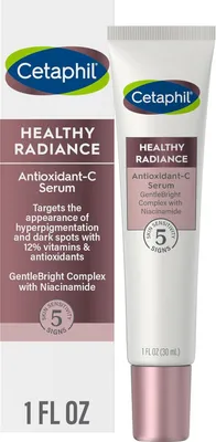 Produktbild von Augenserum, Cetaphil, Healthy Radiance, gegen Falten und Hyperpigmentierung mit Vitamin C, Niacinamid und Antioxidantien, 30ml