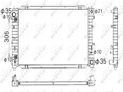 Obrázek produktu pro Chladič, chlazení motoru NRF 53378
