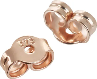 Produktbild von 1 Paar 375 9 Karat Rotgold 3,0mm Gegenstecker Butterfly Verschluss