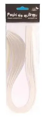 Produktbild von Quilling-Streifen 3 mm x 50 cm, weiß, 100 Stück – Galeria Hobby