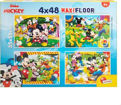 Produktbild von Lisciani Disney Puzzle Maxifloor 4 x 48 Mickey, 48 Stck(e), Cartoons, 5 Jahr(e)