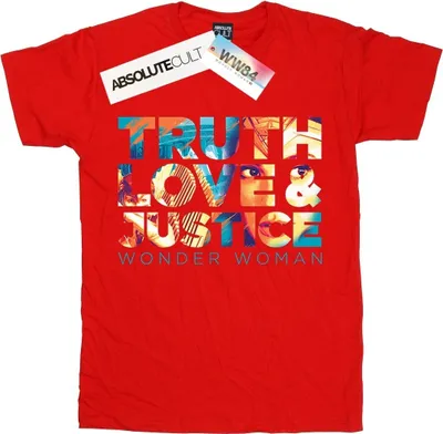 Produktbild von DC Comics - "84 Truth Love Justice" T-Shirt für Damen BI47283 (XXL) (Rot)