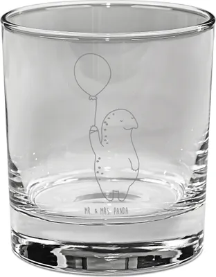 Produktbild von Mr. & Mrs. Panda Tumbler Schildkröte Luftballon - Transparent - Geschenk, Ballon, Glas, Gin, Motivationsspruch, Jahrmarkt, Motivation, Schildkröten, Cocktailglas, für
