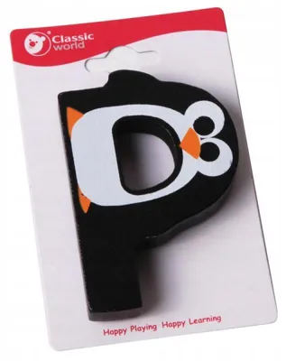 Obrázek produktu pro Classic World Dřevěné písmeno P výuková hračka