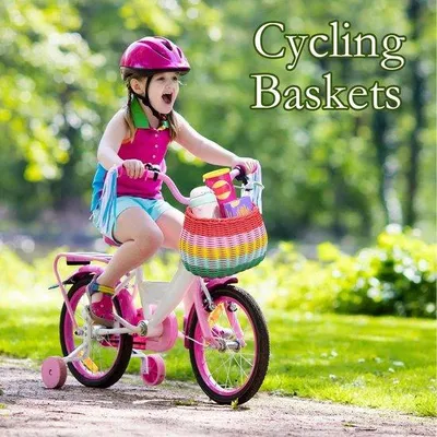 Productafbeelding van Fietsmand - Stuurmand - Boodschappen vervoeren - Afneembaar - 23.5 cm - Regenboog