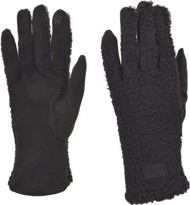 Produktbild von styleBREAKER Damen Touchscreen Handschuhe mit Teddyplüsch | Weiche warme Winter Fingerhandschuhe | Kuscheliger Smartphone Handschuh in vielen Farben