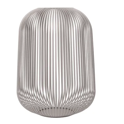 Immagine prodotto di Lanterna Blomus LITO in acciaio verniciato a polvere grigio chiaro diametro 33 cm