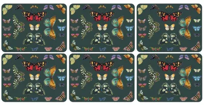 6er-Set Platzsets aus Kork, 30,5 x 23 cm, mehrfarbig