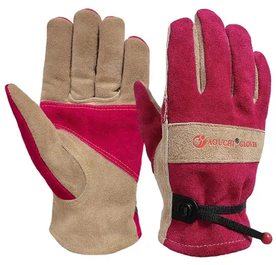 Imagen del producto de Guantes de trabajo de cuero resistente, talla XS, para hombre y mujer, para uso laboral