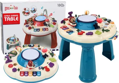 Image de Piano interactif éducatif table bleue