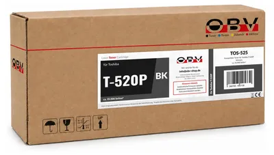 Produktbild von OBV Toner kompatibel mit Toshiba T-520P 6B000000619 Schwarz - e-Studio 520P 525P