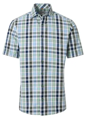 Produktbild von Redmond - Modern Fit - Herren Freizeithemd Kurzarm (261035990), Größe:3XL, Farbe:Grün(600)