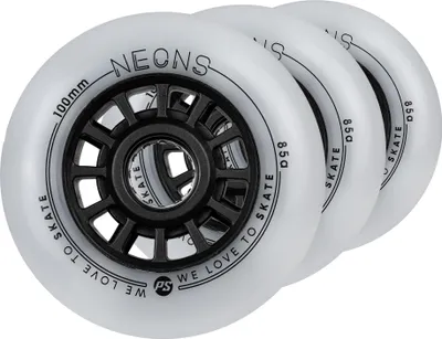 Obrázek produktu pro Powerslide NEONS 100 mm 85A třídílné modré kolečka na kolečkové brusle se svítící funkcí