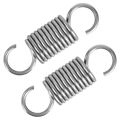 Zugfedern mit Haken, Edelstahl, 60 mm, 2 Stück