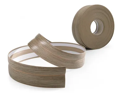 Produktbild von QUEST Weichsockelleiste Selbstklebend 23x32mm, 5m, PVC Sockelleiste, Abschlussleiste für Wand, Boden, Flexibel, Dekorativ, UV-beständig, dunkle Asche