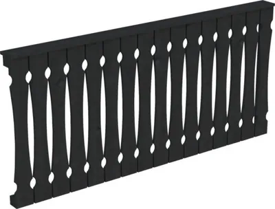 Produktbild von Brüstung Balkonschalung SKAN HOLZ 205 x 96 cm anthrazit