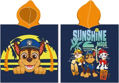 Produktbild von Baumwollponcho 55/110cm Carbotex Paw Patrol, PAW239700