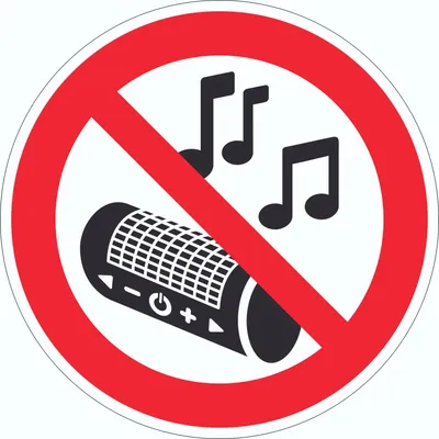 Produktbild von Aufkleber Kreis Musik verboten Symbol Ø600mm