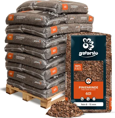 Produktbild von Galamio Rindenmulch Pinie Fein 60l x 26 Sack 1560l  Palette