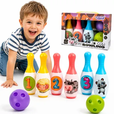 Zdjęcie produktu dla Woopie Bowling Dla Dzieci Zwierzęta I Liczby 8 Szt.