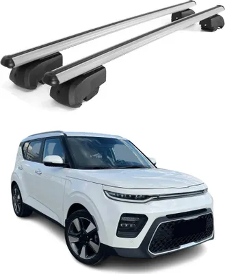 Obrázek produktu pro Základní nosič střešního nosiče pro Kia Soul X-Line 2020-2023 Aluminium Silver ABE 2x