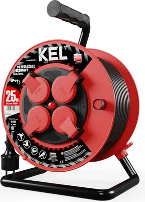 Produktbild von Plastrol Kabeltrommel PROFESSIONAL LINE; 4x2p+Z; IP44; 16A; H05RR-F; 3x1,5; 25m; Bohnenkraut(W-97054)