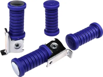 Produktbild von Set: Tuning Fußrasten, 4-teilig in Blau Simson S51, S50, S53, S70, S83
