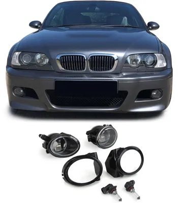 Immagine prodotto di Fari antinebbia anteriori e staffa di supporto, lato sinistro, per BMW E39 dal 1995 al 2004 e E46 dal 1998 al 2005, con pacchetto M