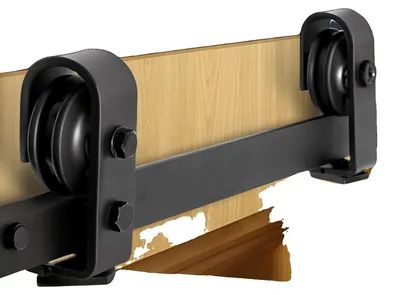 Produktbild von VEVOR Bi-Folding Schiebetürbeschläge Schienenkit, 60" Obermontageschienenkit, Gleitet Sanft & Leise, Schwerlast, Einfach Zu Installieren, Geeignet Für Vier 14" Schrank Vorratsraum Wäschetüren (Nicht Enthalten), 2-Abschnitt Gleis-c, Einzelgleis Doppeltür-c