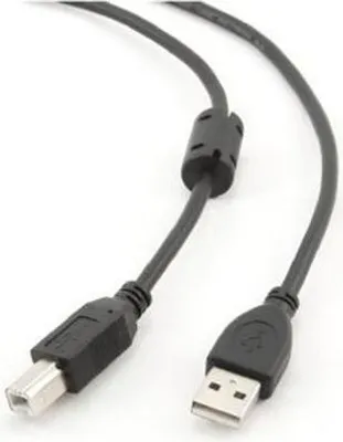 Produktbild von Gembird 1.8m USB 2.0 A/B M, 1,8 m, USB A, USB B, USB 2.0, Männlich/Männlich, Schwarz