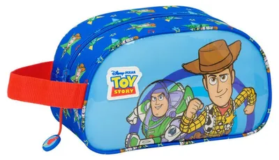 Productafbeelding van Safta Toy Story 5 liter toilettas, 26x15x12 cm, blauw. Geschikt voor kinderen, blauw, one size