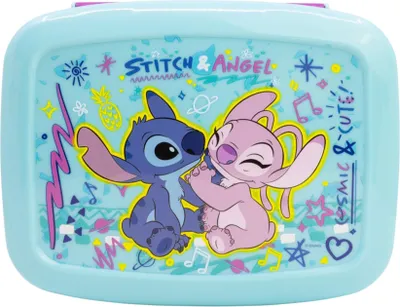 Image de Stitch et Angel Enfants BentoPro Boîte à lunch Boîte à déjeuner Boîte à goûter avec 3 compartiments
