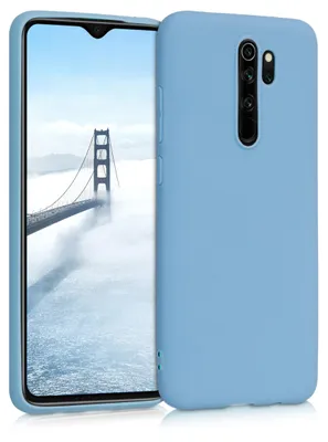 Produktbild von kwmobile Handyhülle für Xiaomi Redmi Note 8 Pro Hülle - TPU Case - Kabelloses Laden - Schutzhülle Cover in Taubenblau