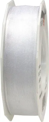 Productafbeelding van 25 mm vierseizoensorganzaband, 4 meter, wit