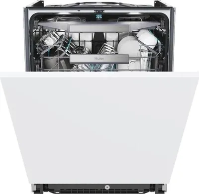 Produktbild von Haier I-Pro Shine Series 4 XS 6B0M4PDB, Voll integriert, Standardgröße (60 cm), Schwarz, Berührung, 16 Maßgedecke, B