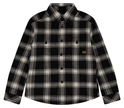 Produktbild von G-Star - Hemdjacke für Kinder GT20244 (164) (Flaschengrün)