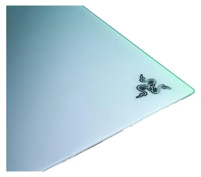 Image de Razer Atlas Pro, Blanc, Unie, Verre trempé, Caoutchouc, Pieds antidérapants, Tapis de souris gaming