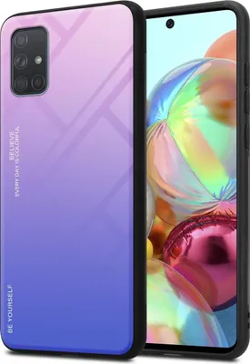 Produktbild von Cadorabo Hülle für Samsung Galaxy A71 4G Schutz Hülle in Schwarz Handyhülle TPU Etui Cover Case Tempered Glas