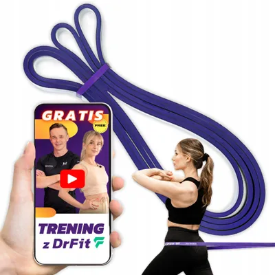 Produktbild von DrFit Power Band Trainingsband Lila 22-34 kg Widerstand