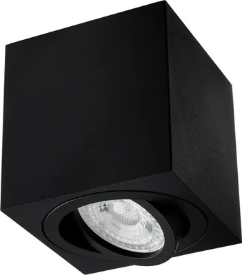 Obrázek produktu pro Halogenové svítidlo pro povrchovou montáž GU10 Square Black 84mm