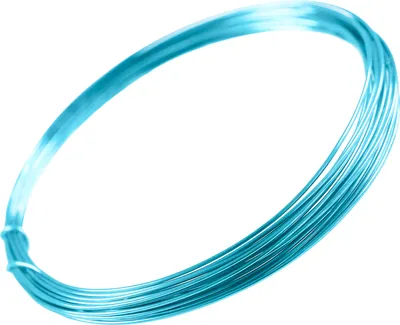 Aluminiumdraht, 1 mm helltürkis