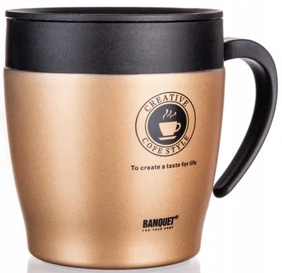 Obrázok produktu pre Termohrnček BANKETT na cesty TAZZA 330 ml, hnedý