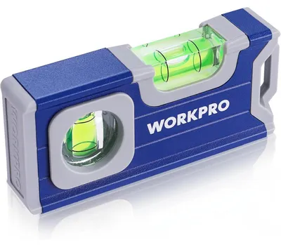 Produktbild von Magnetische Wasserwaage 115 mm mit 2 Libellen 90°/180° Aluminiumlegierung starker Magnet