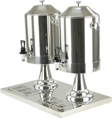 Produktbild von Gastro 8 Liter Milchspender Getränkedispenser aus Edelstahl 2 x 8 Liter