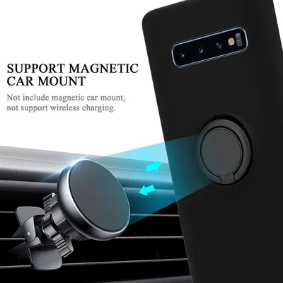 Produktbild von Cadorabo Hülle für Samsung Galaxy S10 4G Schutz Hülle in Schwarz Handyhülle TPU Etui Case Cover