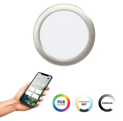Produktbild von EGLO FUEVA 6-Z, LED, 6500 K, 1150 lm, 220-240 V, Nickel