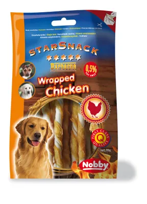 Produktbild von Nobby STARSNACK BBQ Wrapped Chicken : 70g Inhalt: 70g